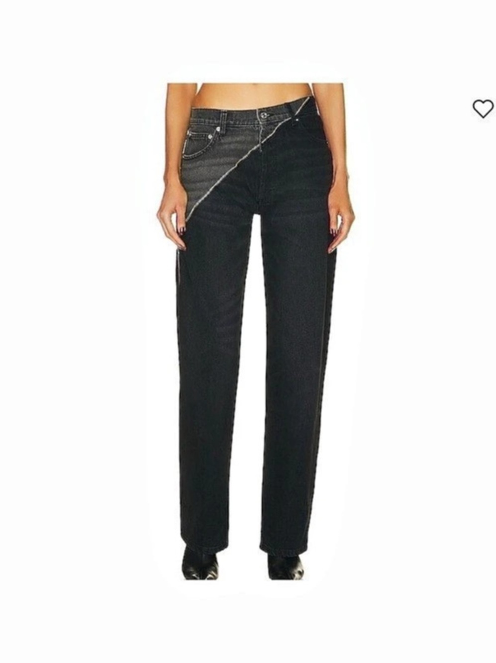 EB Denim Gemini Zip Black Jeans 26